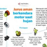 Jurus aman berkendara motor saat hujan