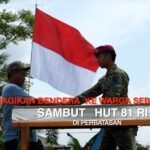 TNI bagikan bendera ke warga Sebatik, sambut HUT 81 RI di perbatasan