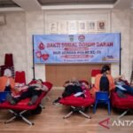 Polda Metro Jaya gelar donor darah peringati HUT Ke-75 Humas Polri