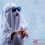 Anak-anak tampilkan kostum horor dalam lomba busana Halloween